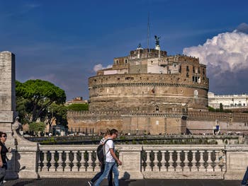 The Castel Sant'Angelo in Rome in Italy
