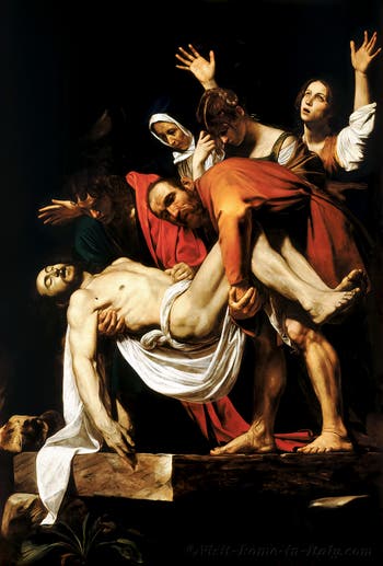 Caravaggio, The Entombment of Christ, or The Deposition of Christ at the Vatican Museum in Rome