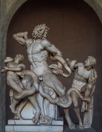 Laocoön and his Sons in the Vatican Pio-Clementino Museum in Rome in Italy