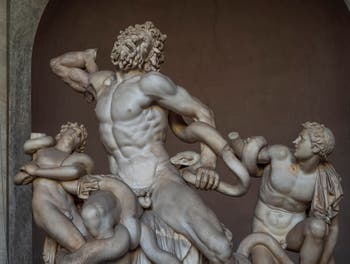 Laocoön and his Sons in the Vatican Pio-Clementino Museum in Rome in Italy