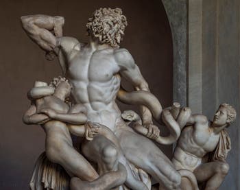 Laocoön and his Sons in the Vatican Pio-Clementino Museum in Rome in Italy