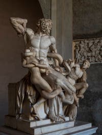 Laocoön and his Sons in the Vatican Pio-Clementino Museum in Rome in Italy