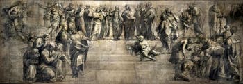 Raphael, School of Athens, preparatory work at the Pinacoteca Ambrosiana in Milan