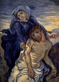 Vincent Van Gogh “Pietà” after Eugène Delacroix at the Vatican Museum of Contemporary Art in Rome