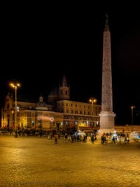 Piazza del Popolo and its obelisk in Rome, Italy